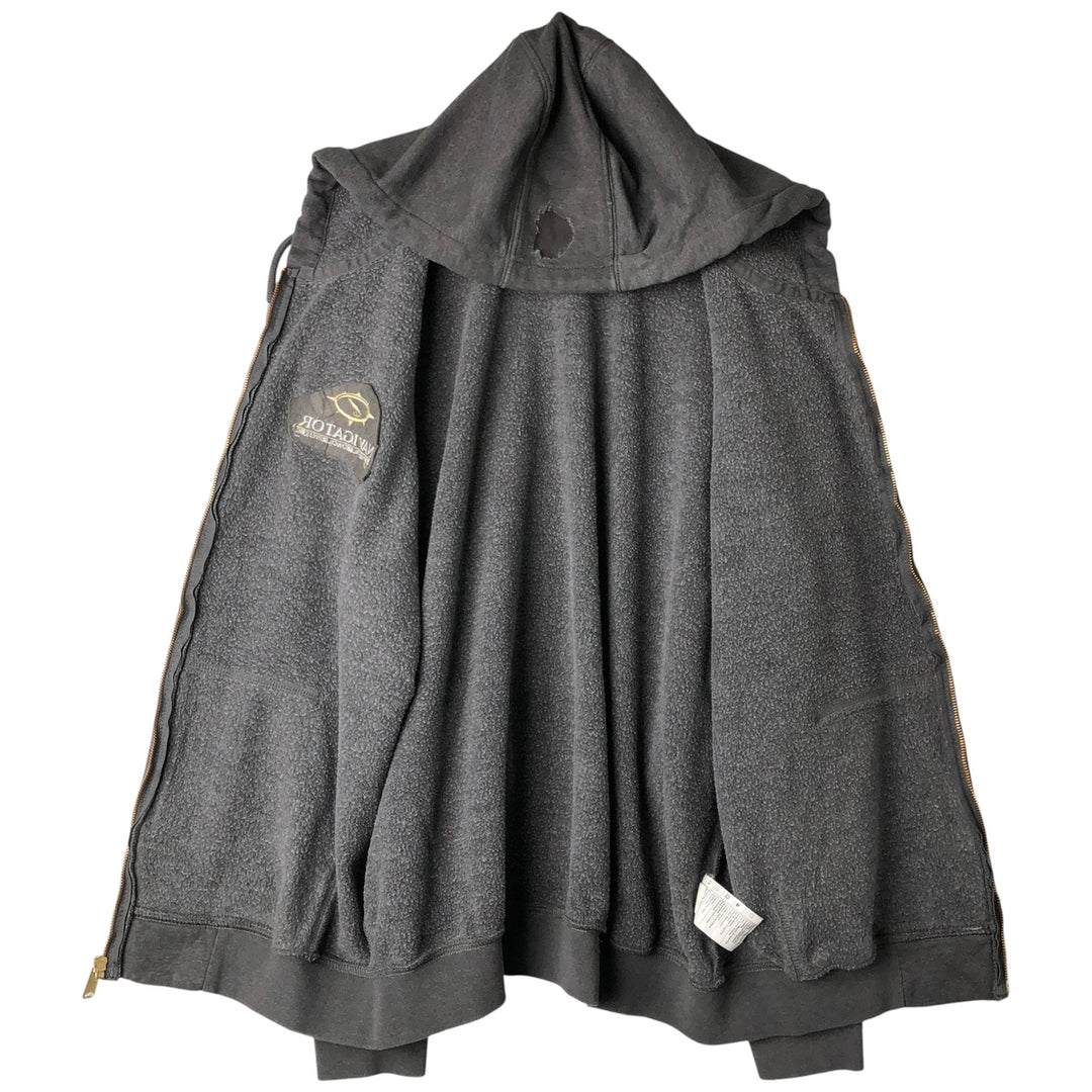 Carhartt Loose Fit Sweat Full Zip Hoodie, Men's L size cotton Charcoal Vintage Second Hand