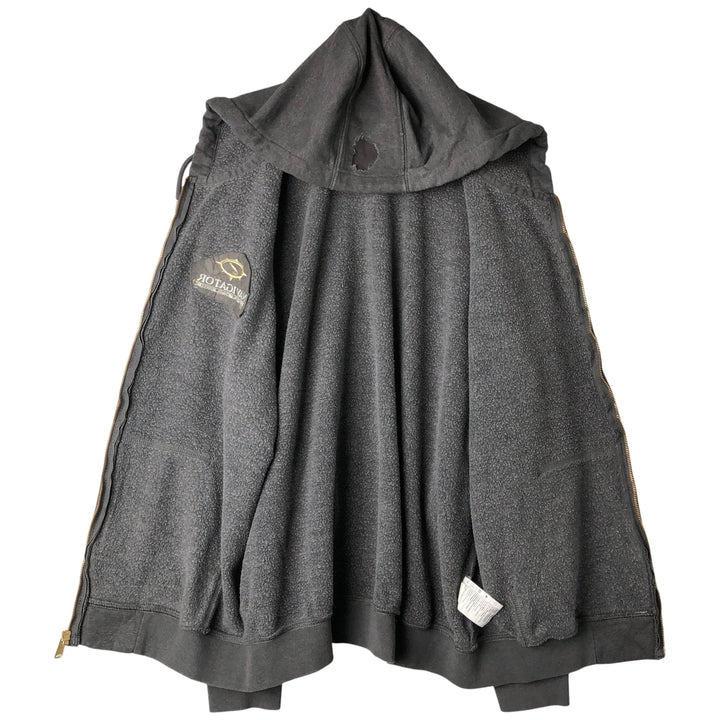 Carhartt Loose Fit Sweat Full Zip Hoodie, Men's L size cotton Charcoal Vintage Second Hand