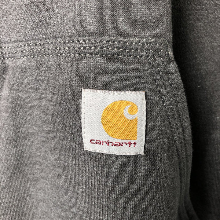 Carhartt Loose Fit Sweat Full Zip Hoodie, Men's L size cotton Charcoal Vintage Second Hand