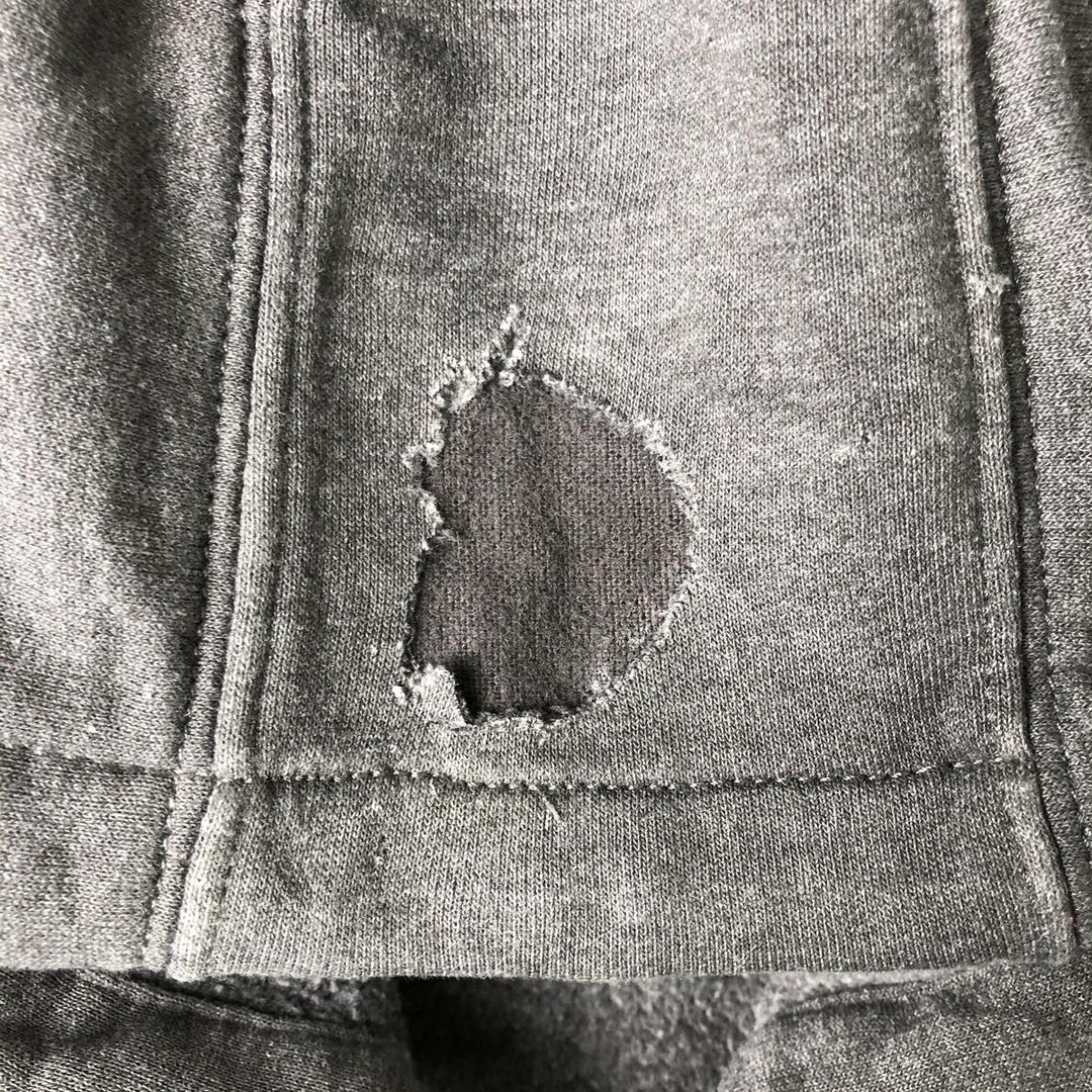 Carhartt Loose Fit Sweat Full Zip Hoodie, Men's L size cotton Charcoal Vintage Second Hand