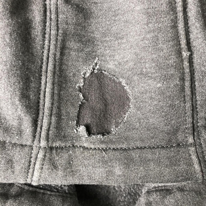 Carhartt Loose Fit Sweat Full Zip Hoodie, Men's L size cotton Charcoal Vintage Second Hand