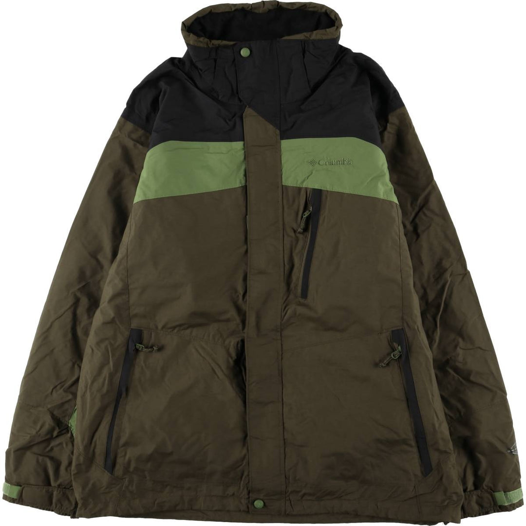 2000'S Columbia Whirlibird 2-Way Mountain Jacket, Shell Jacket, Men's Size L Nylon brown type Vintage Second Hand