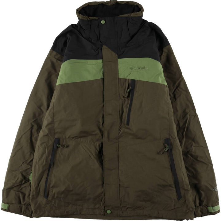 2000'S Columbia Whirlibird 2-Way Mountain Jacket, Shell Jacket, Men's Size L Nylon brown type Vintage Second Hand