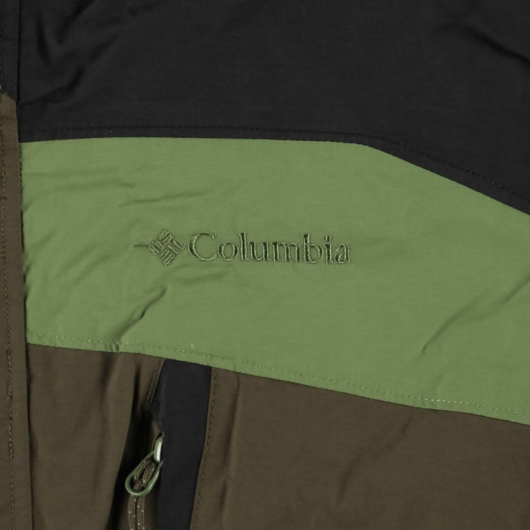 2000'S Columbia Whirlibird 2-Way Mountain Jacket, Shell Jacket, Men's Size L Nylon brown type Vintage Second Hand