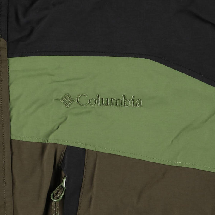2000'S Columbia Whirlibird 2-Way Mountain Jacket, Shell Jacket, Men's Size L Nylon brown type Vintage Second Hand