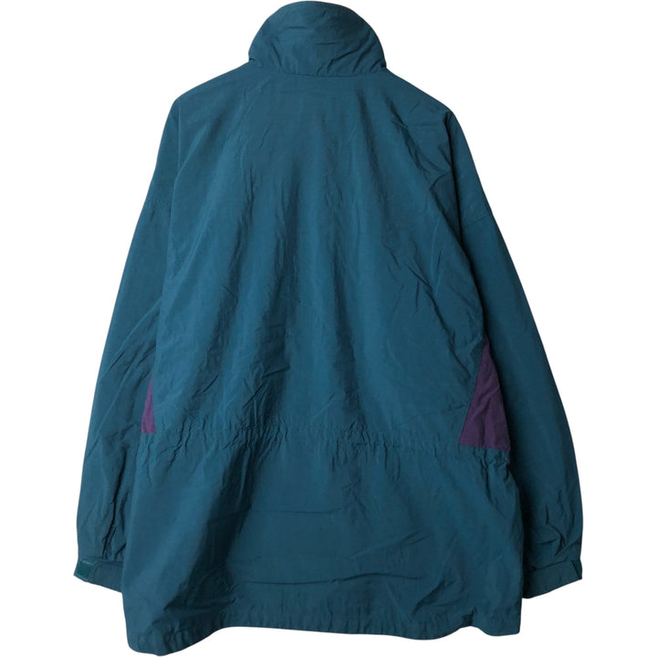 90'S Columbia White Tag Half Snap Warm-Up Pullover, Men's XL, Vintage unclear green type Vintage Second Hand