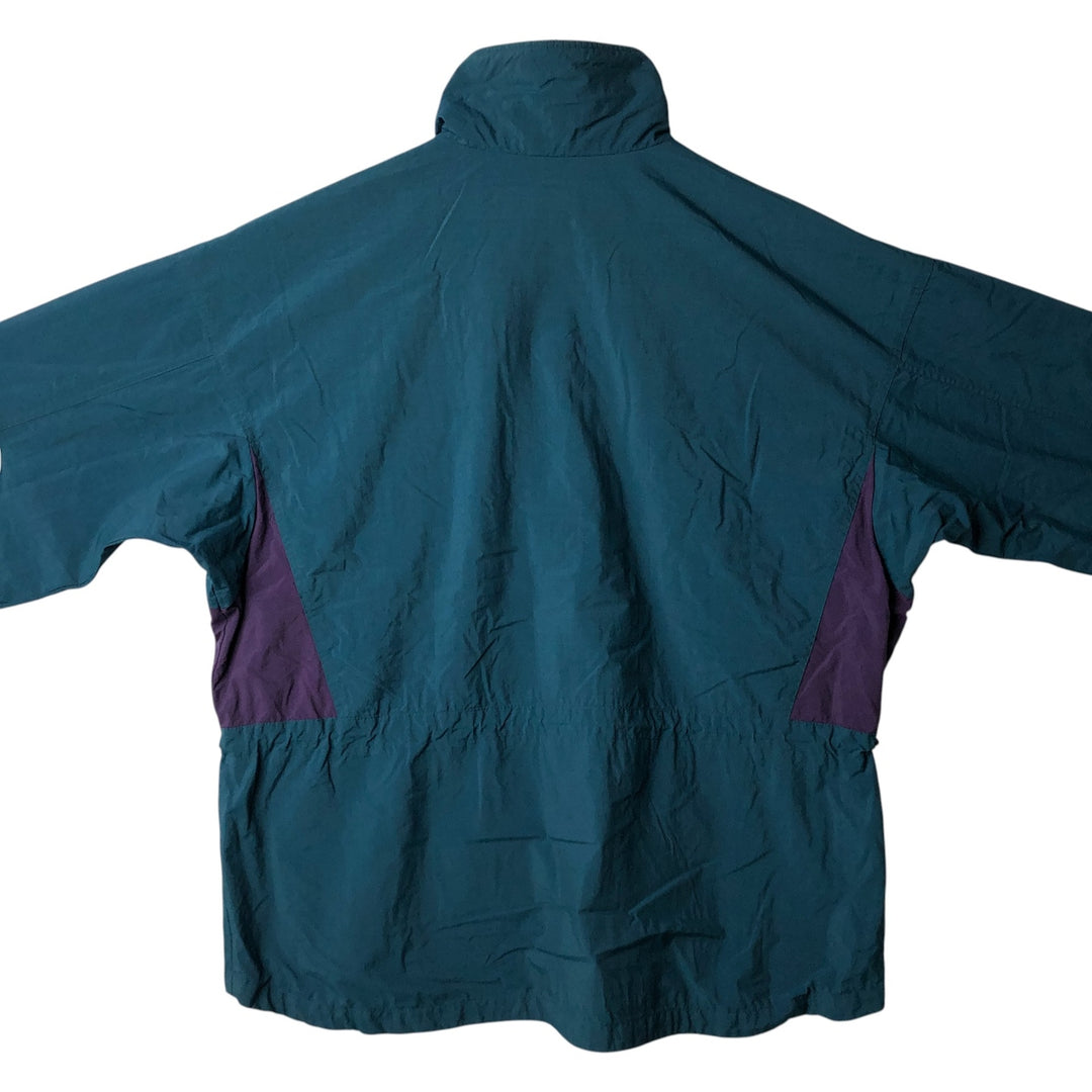 90'S Columbia White Tag Half Snap Warm-Up Pullover, Men's XL, Vintage unclear green type Vintage Second Hand