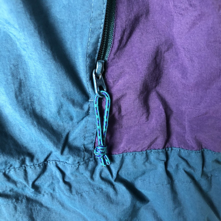 90'S Columbia White Tag Half Snap Warm-Up Pullover, Men's XL, Vintage unclear green type Vintage Second Hand