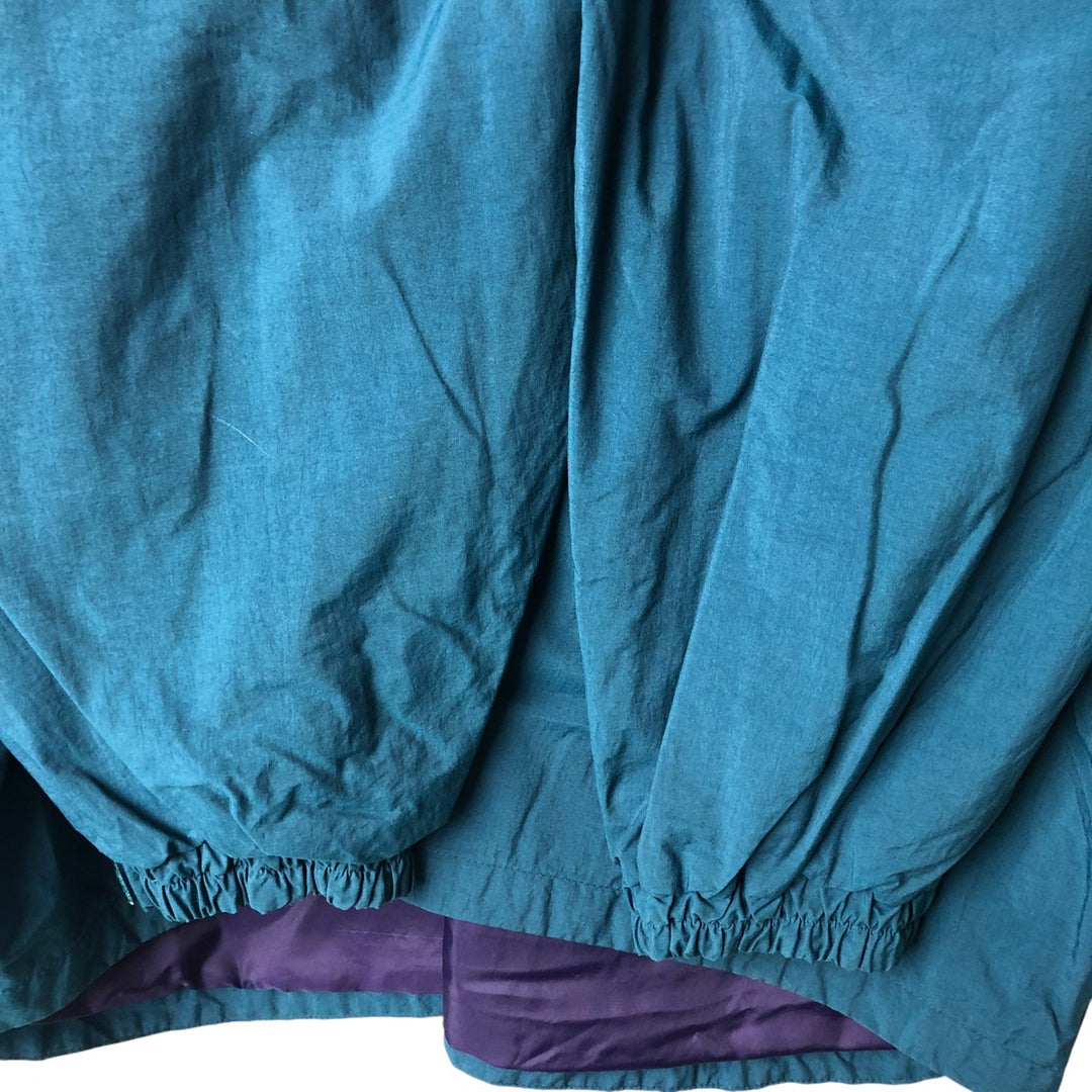 90'S Columbia White Tag Half Snap Warm-Up Pullover, Men's XL, Vintage unclear green type Vintage Second Hand