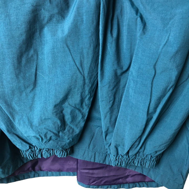 90'S Columbia White Tag Half Snap Warm-Up Pullover, Men's XL, Vintage unclear green type Vintage Second Hand