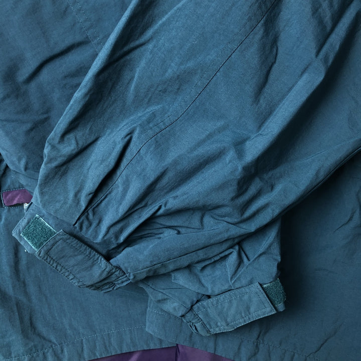 90'S Columbia White Tag Half Snap Warm-Up Pullover, Men's XL, Vintage unclear green type Vintage Second Hand