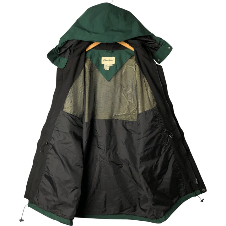 Eddie Bauer Mountain Parka Shell Jacket, Men's XL polyester Green type dark green Vintage Second Hand