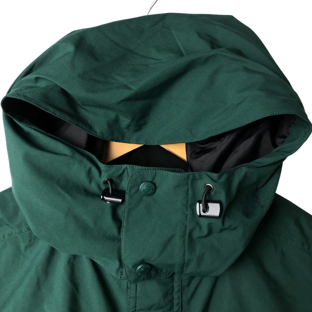 Eddie Bauer Mountain Parka Shell Jacket, Men's XL polyester Green type dark green Vintage Second Hand