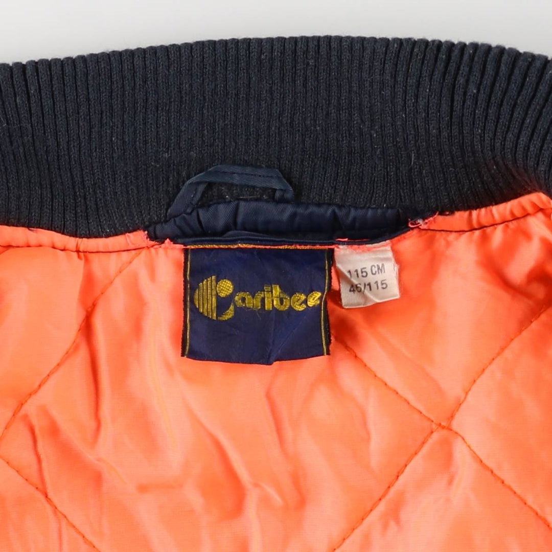 Civilian Caribee MA-1 Style Military Flight Jacket, Men's XXL, Vintage Nylon navy blue type Vintage Second Hand