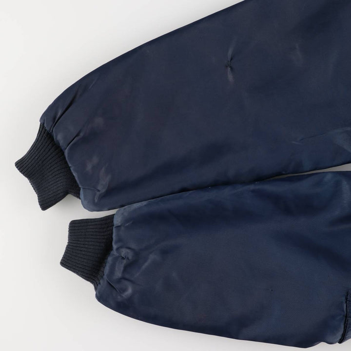 Civilian Caribee MA-1 Style Military Flight Jacket, Men's XXL, Vintage Nylon navy blue type Vintage Second Hand