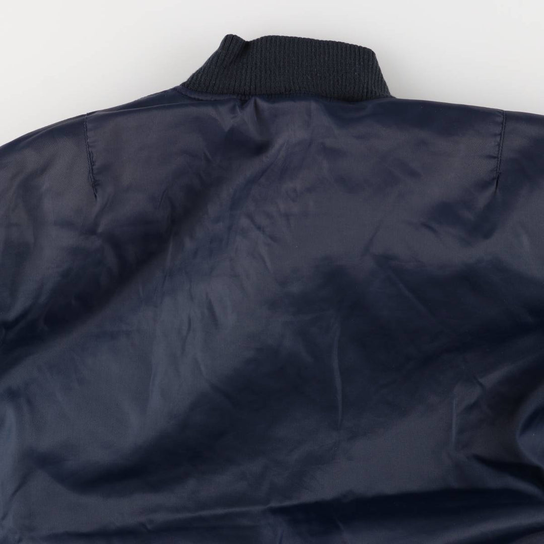 Civilian Caribee MA-1 Style Military Flight Jacket, Men's XXL, Vintage Nylon navy blue type Vintage Second Hand