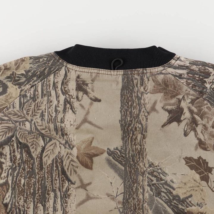 90s-00'S Cabela's Camouflage Pattern Realtree Camo Reversible Padded Cotton Blouson, Men's Size XL, Vintage cotton beige type brown Vintage Second Hand