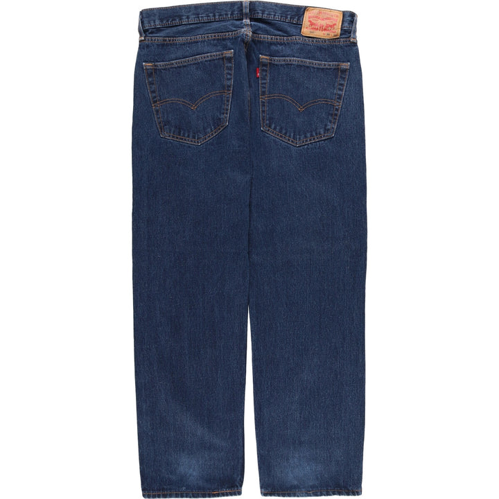 Levi's 505 tapered denim pants for men, size w37 cotton blue type Vintage Second Hand