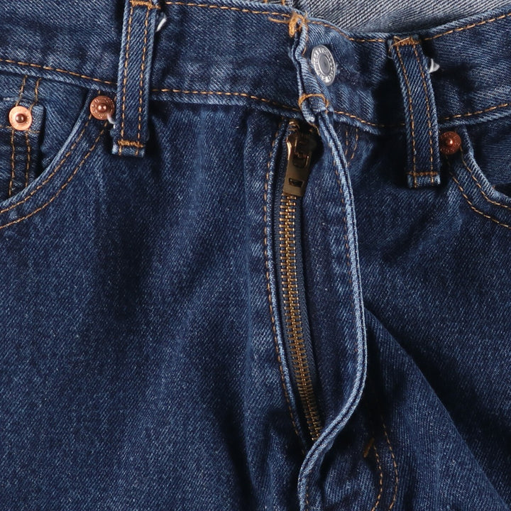 Levi's 505 tapered denim pants for men, size w37 cotton blue type Vintage Second Hand