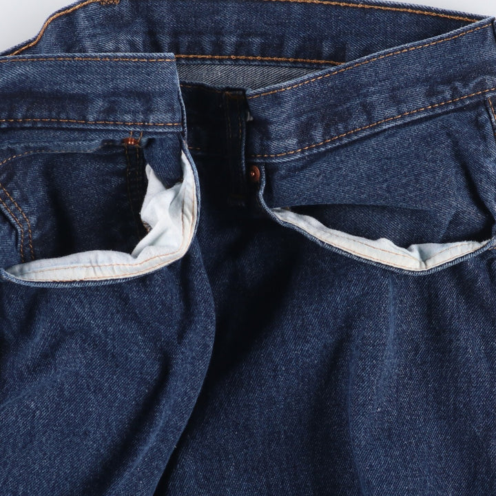 Levi's 505 tapered denim pants for men, size w37 cotton blue type Vintage Second Hand