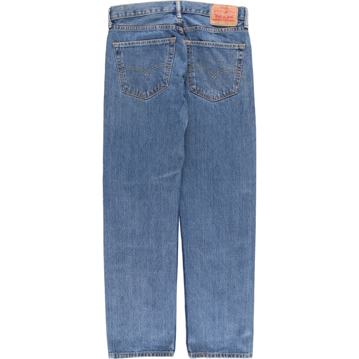 Levi's 505 tapered denim pants for men, equivalent to w32 unclear Blue type light blue Vintage Second Hand