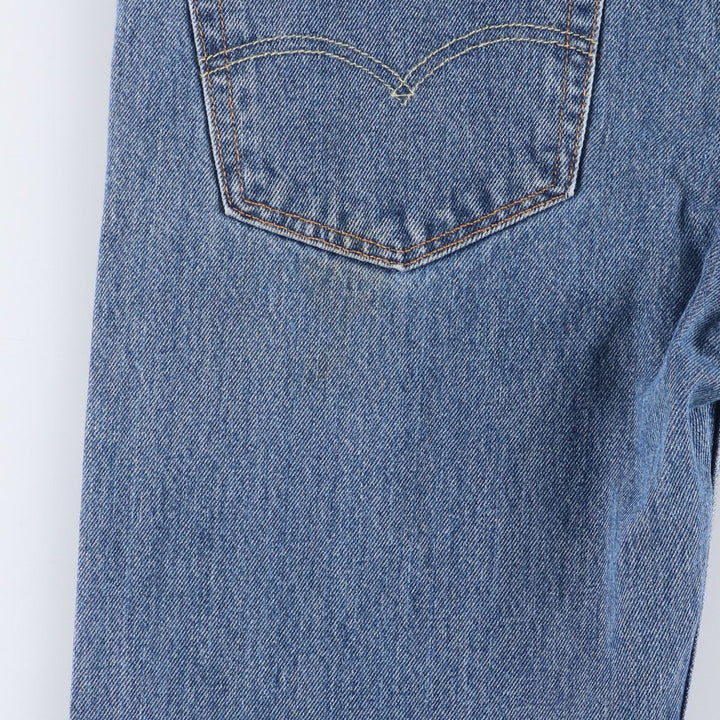 Levi's 505 tapered denim pants for men, equivalent to w32 unclear Blue type light blue Vintage Second Hand