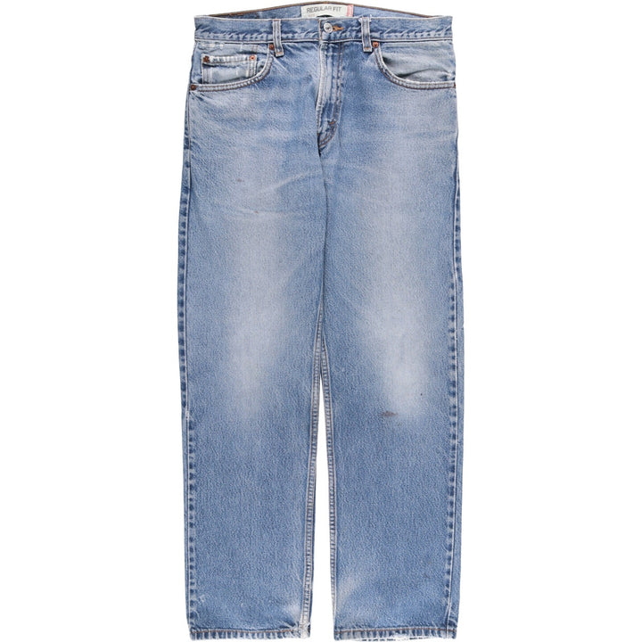 Levi's 505 REGULAR FIT tapered denim pants for men, size w34 cotton Blue type light blue Vintage Second Hand