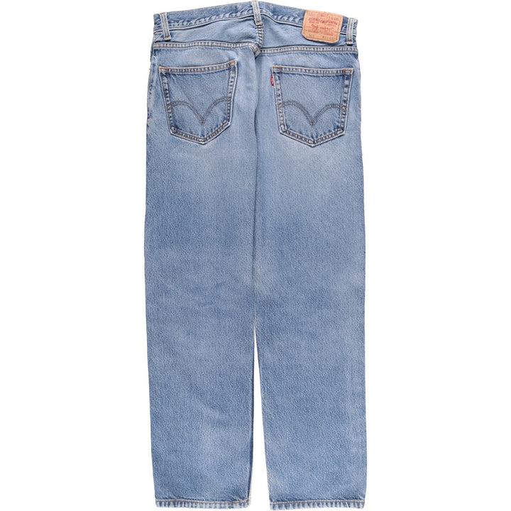 Levi's 505 REGULAR FIT tapered denim pants for men, size w34 cotton Blue type light blue Vintage Second Hand