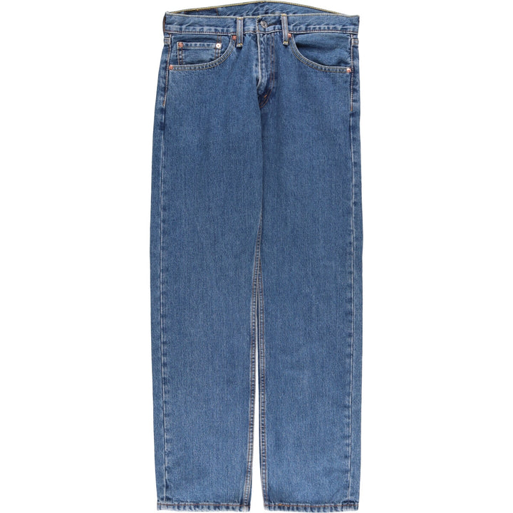 Levi's 505 tapered denim pants for men, equivalent to w32 cotton blue type Vintage Second Hand