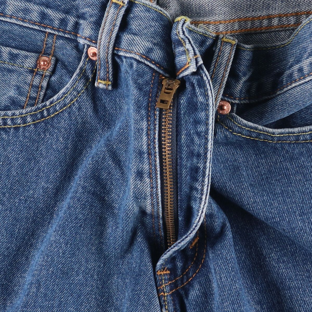 Levi's 505 tapered denim pants for men, equivalent to w32 cotton blue type Vintage Second Hand