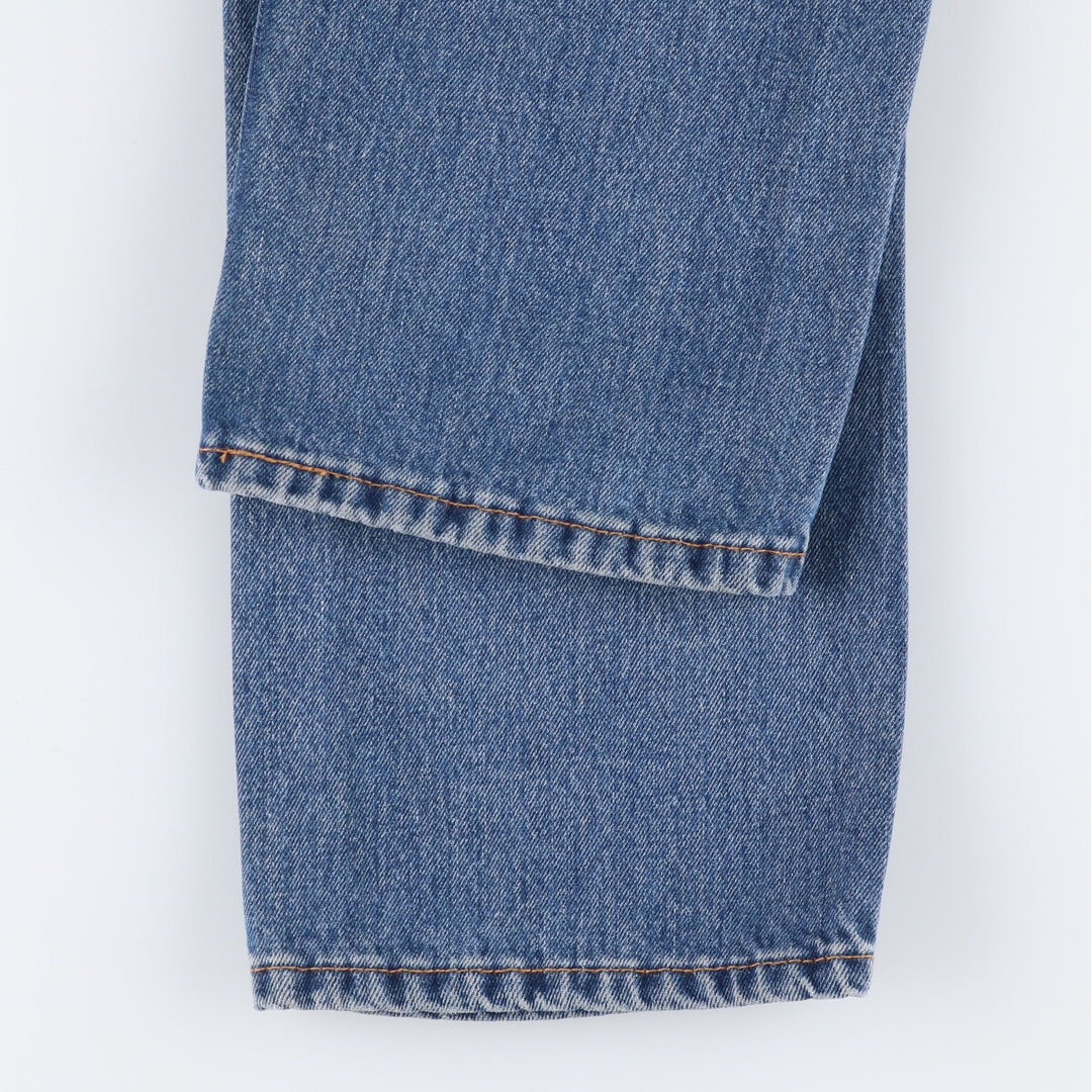 Levi's 505 tapered denim pants for men, equivalent to w32 cotton blue type Vintage Second Hand