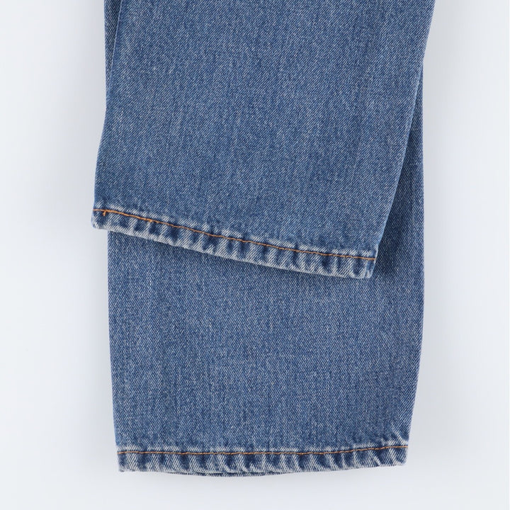 Levi's 505 tapered denim pants for men, equivalent to w32 cotton blue type Vintage Second Hand
