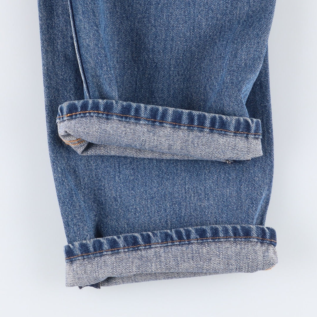Levi's 505 tapered denim pants for men, equivalent to w32 cotton blue type Vintage Second Hand