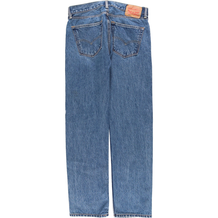Levi's 505 tapered denim pants for men, equivalent to w35 cotton blue type Vintage Second Hand