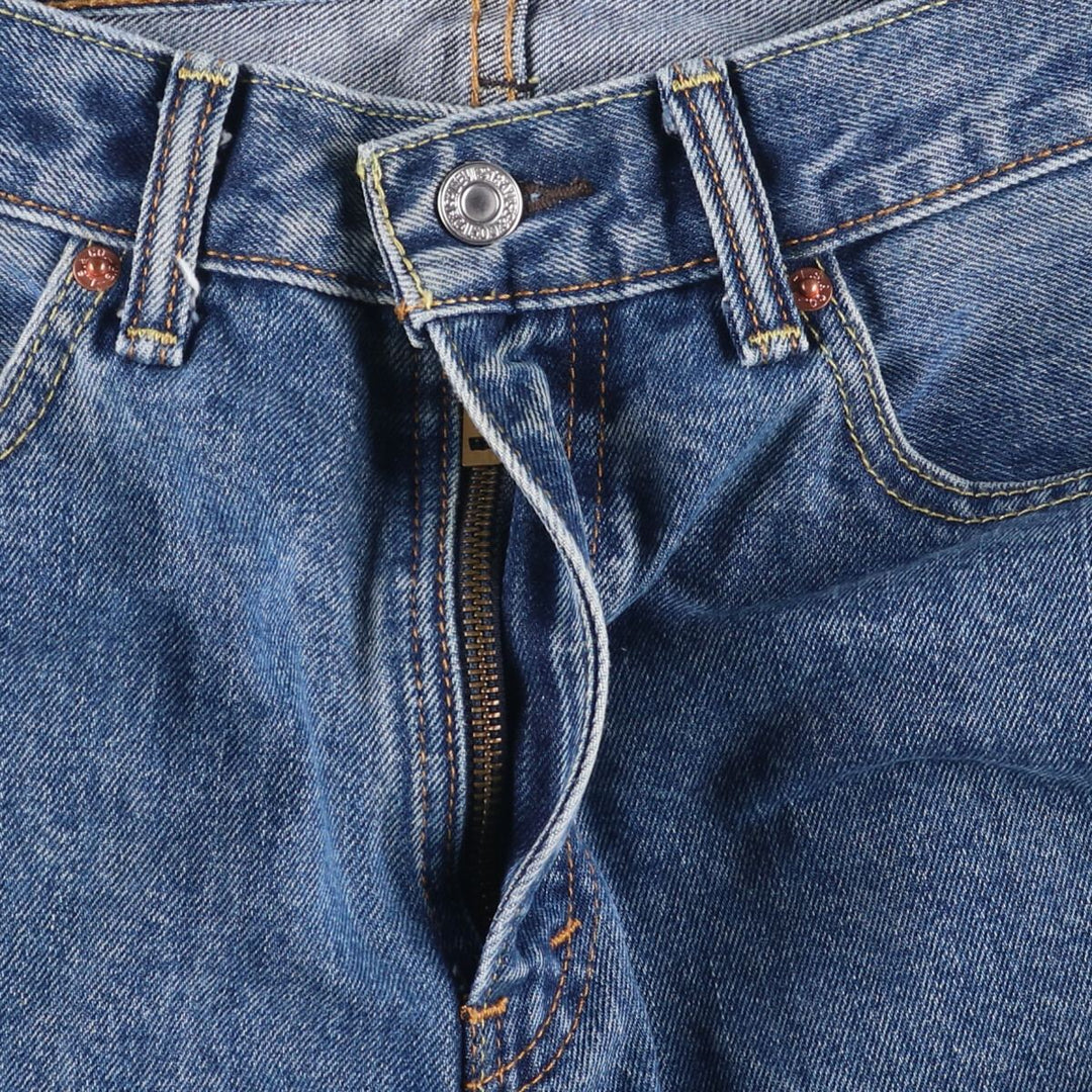 Levi's 505 tapered denim pants for men, equivalent to w35 cotton blue type Vintage Second Hand