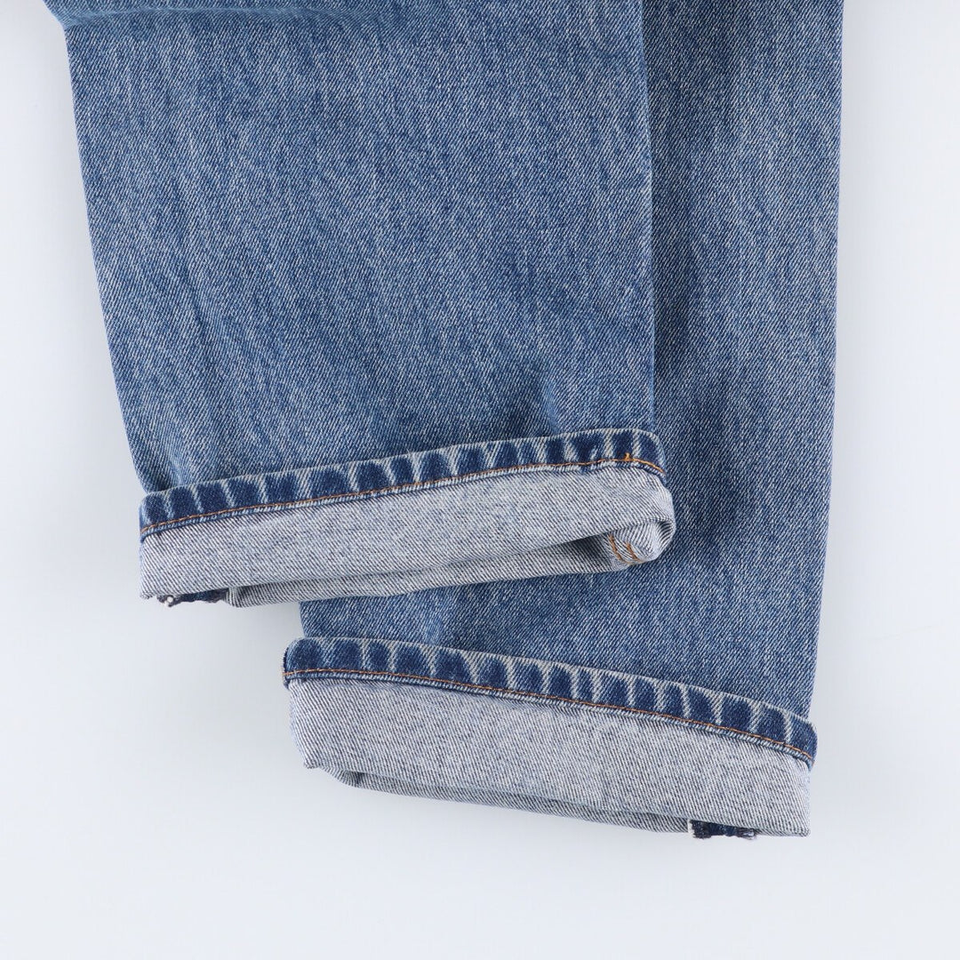 Levi's 505 tapered denim pants for men, equivalent to w35 cotton blue type Vintage Second Hand