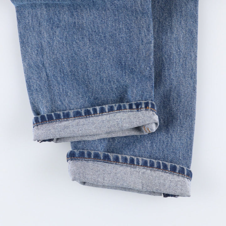 Levi's 505 tapered denim pants for men, equivalent to w35 cotton blue type Vintage Second Hand
