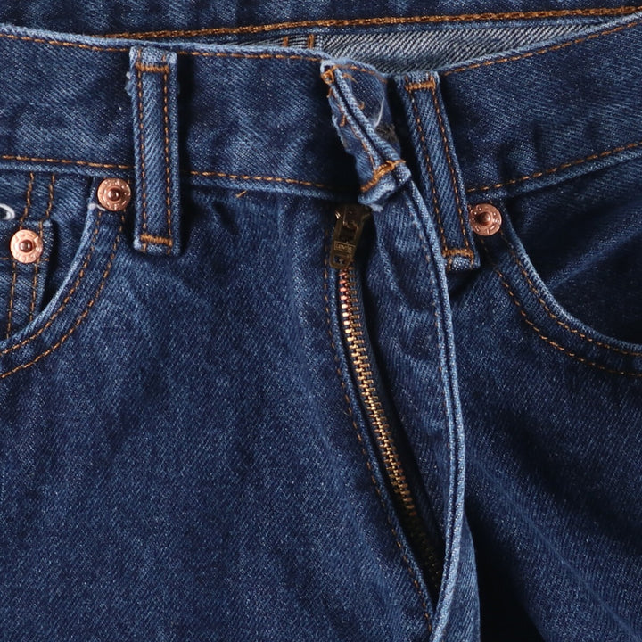 Levi's 505 tapered denim pants for men, size W33 cotton blue type Vintage Second Hand