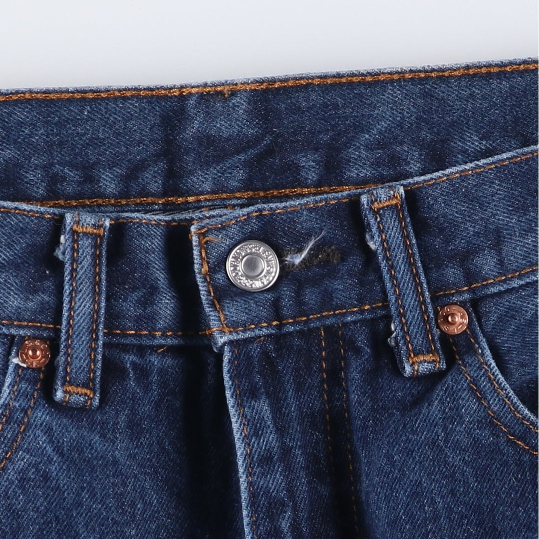 Levi's 505 tapered denim pants for men, size W33 cotton blue type Vintage Second Hand