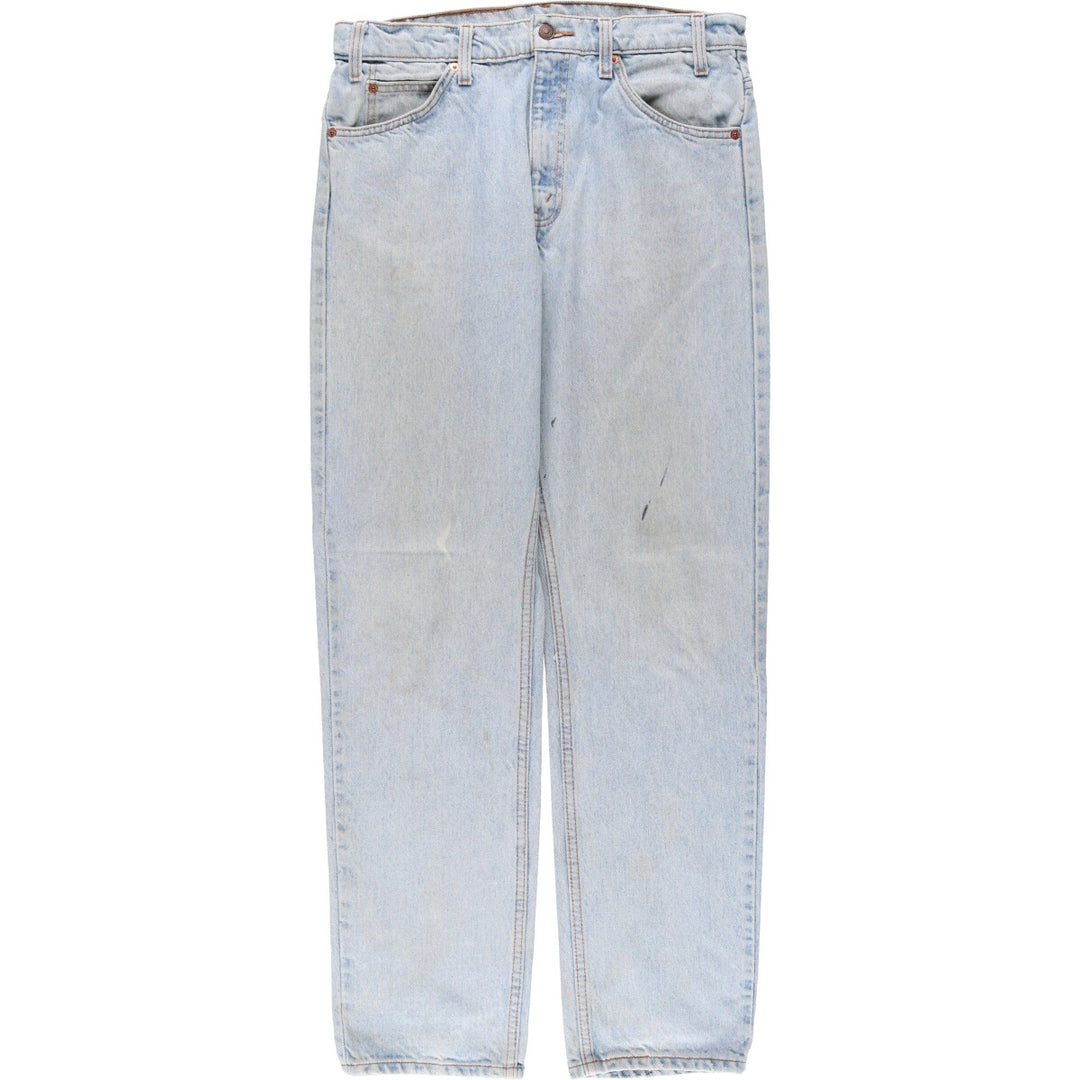 90'S Levi's 505 REGULAR FIT STRAIGHT LEG Orange Tab Tapered Denim Pants Men's W33 Vintage unclear Blue type light blue Vintage Second Hand