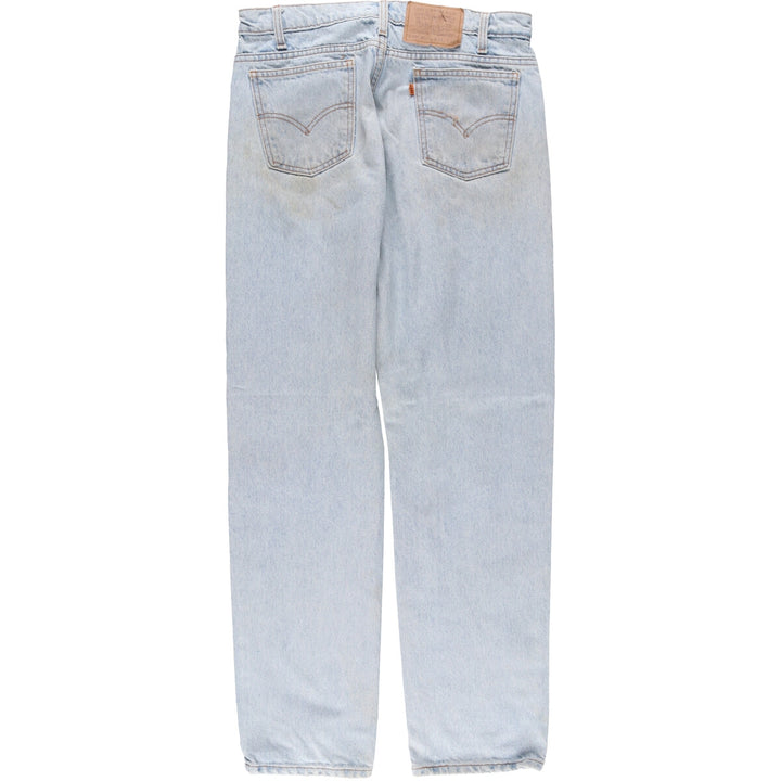 90'S Levi's 505 REGULAR FIT STRAIGHT LEG Orange Tab Tapered Denim Pants Men's W33 Vintage unclear Blue type light blue Vintage Second Hand