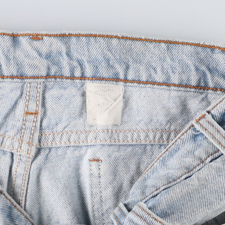 90'S Levi's 505 REGULAR FIT STRAIGHT LEG Orange Tab Tapered Denim Pants Men's W33 Vintage unclear Blue type light blue Vintage Second Hand