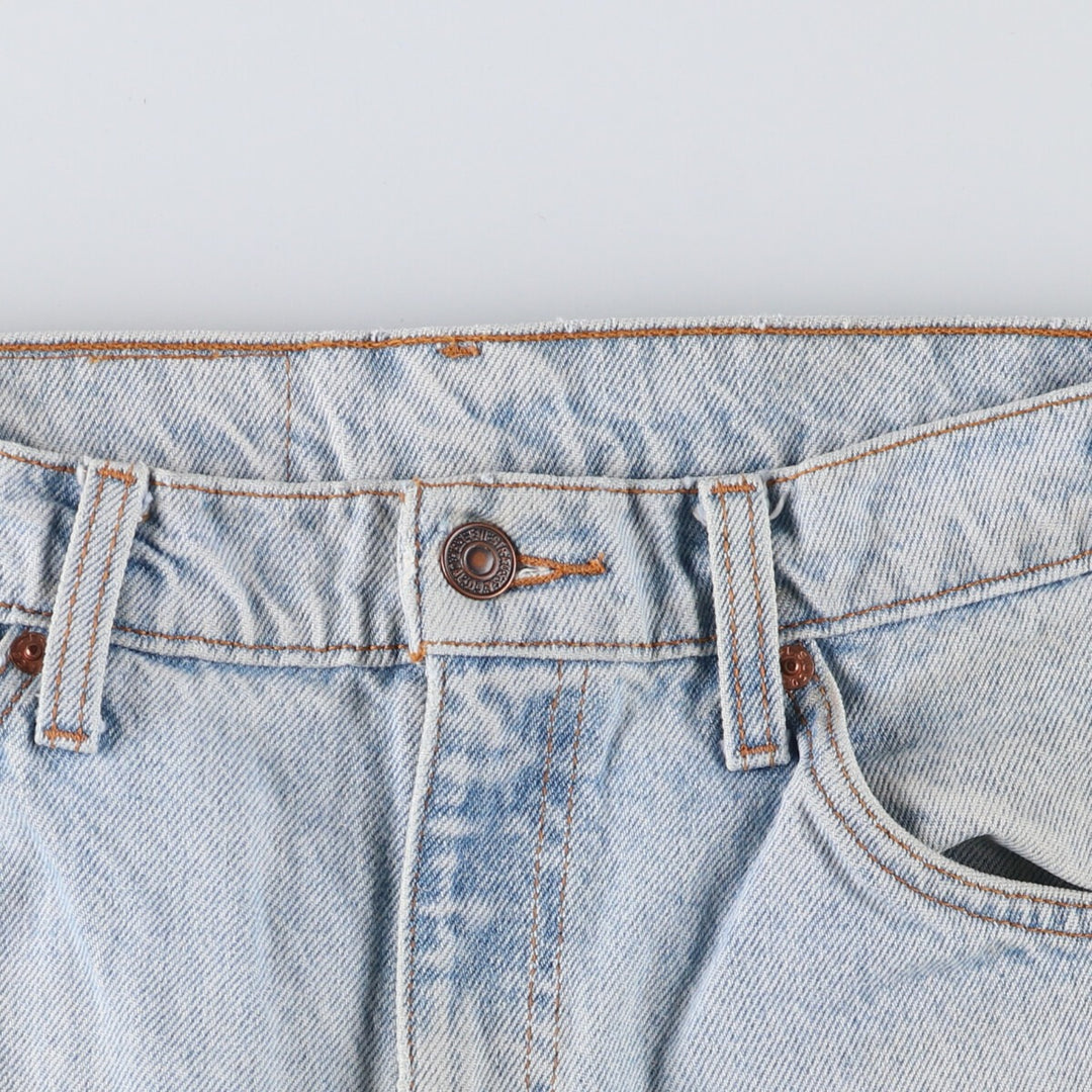 90'S Levi's 505 REGULAR FIT STRAIGHT LEG Orange Tab Tapered Denim Pants Men's W33 Vintage unclear Blue type light blue Vintage Second Hand