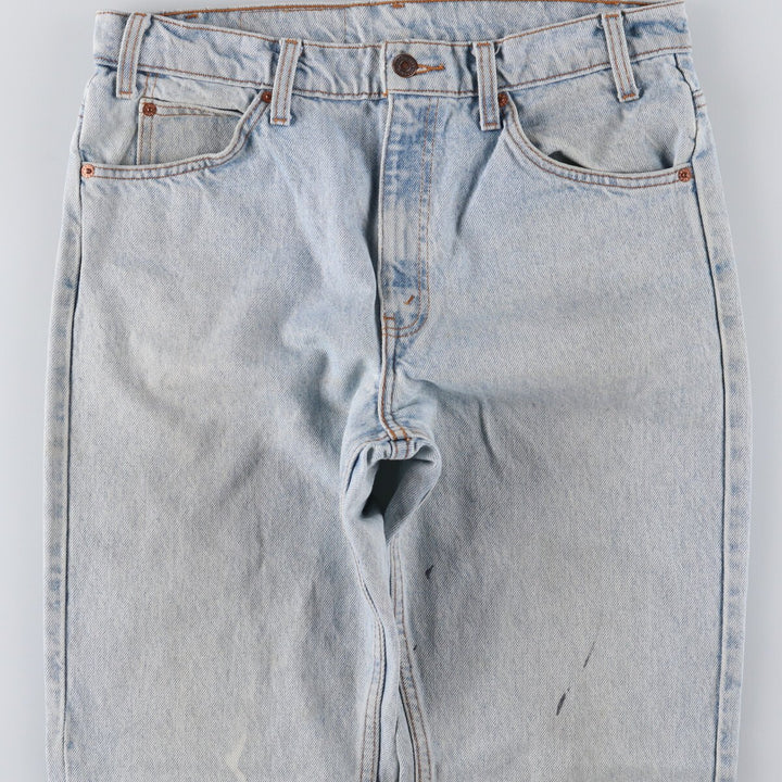 90'S Levi's 505 REGULAR FIT STRAIGHT LEG Orange Tab Tapered Denim Pants Men's W33 Vintage unclear Blue type light blue Vintage Second Hand
