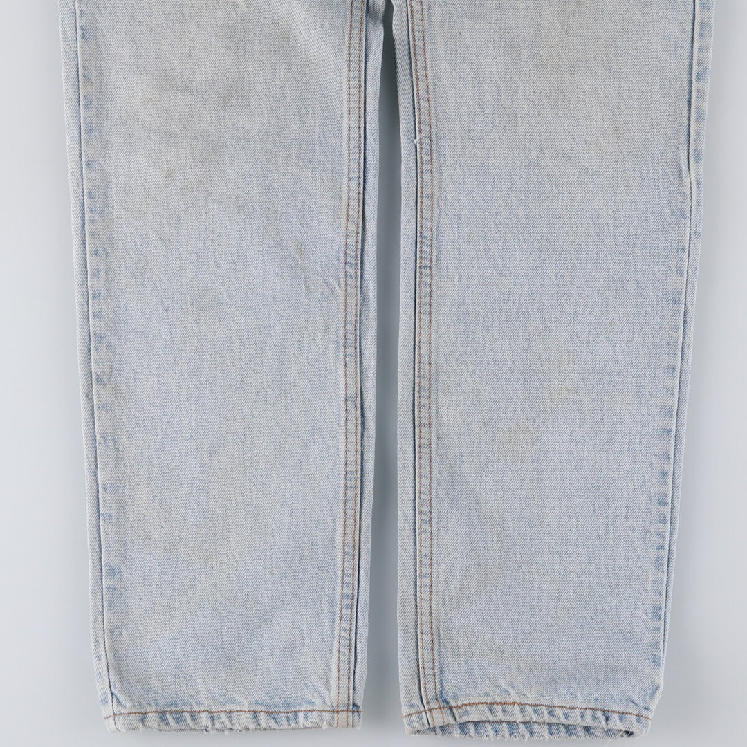 90'S Levi's 505 REGULAR FIT STRAIGHT LEG Orange Tab Tapered Denim Pants Men's W33 Vintage unclear Blue type light blue Vintage Second Hand
