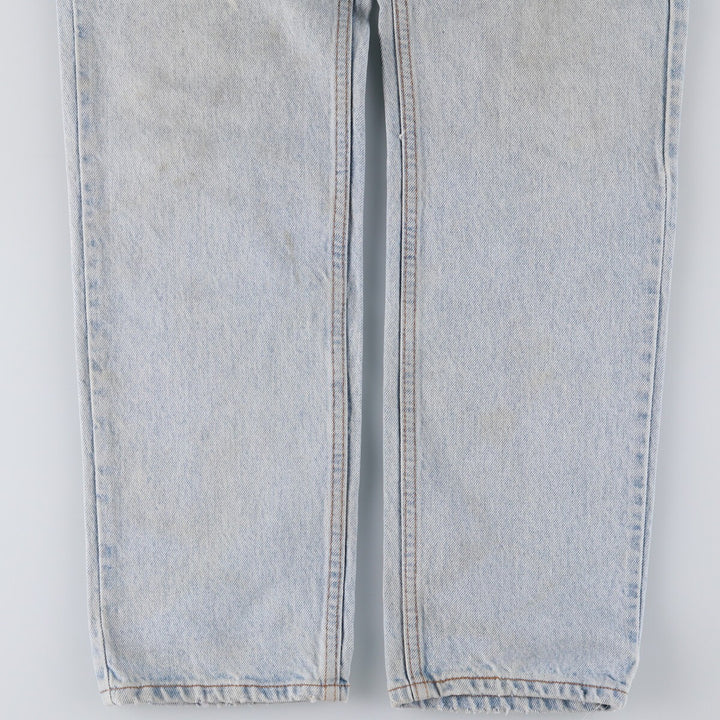 90'S Levi's 505 REGULAR FIT STRAIGHT LEG Orange Tab Tapered Denim Pants Men's W33 Vintage unclear Blue type light blue Vintage Second Hand