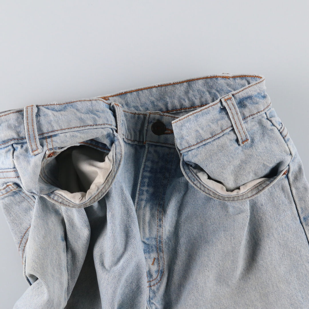 90'S Levi's 505 REGULAR FIT STRAIGHT LEG Orange Tab Tapered Denim Pants Men's W33 Vintage unclear Blue type light blue Vintage Second Hand