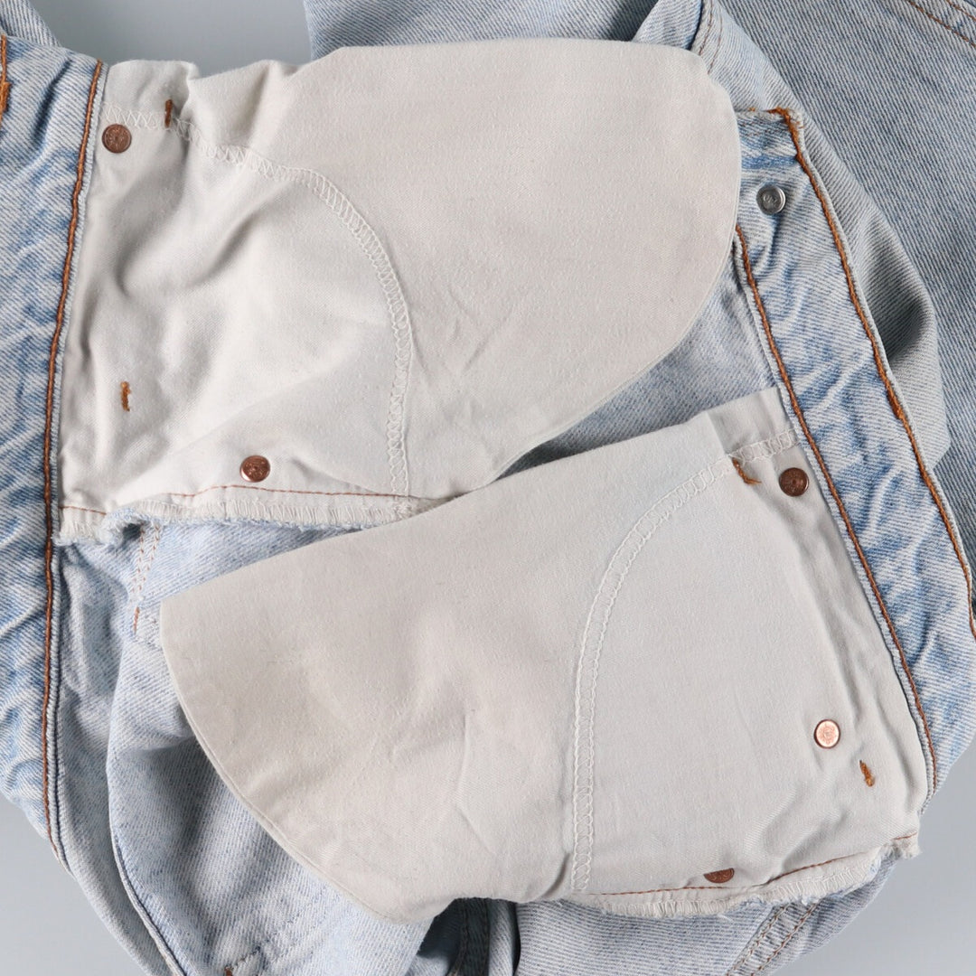 90'S Levi's 505 REGULAR FIT STRAIGHT LEG Orange Tab Tapered Denim Pants Men's W33 Vintage unclear Blue type light blue Vintage Second Hand