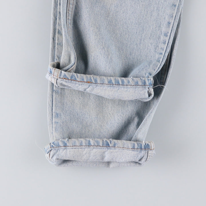 90'S Levi's 505 REGULAR FIT STRAIGHT LEG Orange Tab Tapered Denim Pants Men's W33 Vintage unclear Blue type light blue Vintage Second Hand