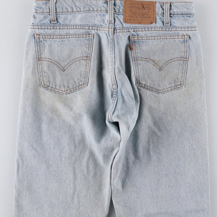90'S Levi's 505 REGULAR FIT STRAIGHT LEG Orange Tab Tapered Denim Pants Men's W33 Vintage unclear Blue type light blue Vintage Second Hand